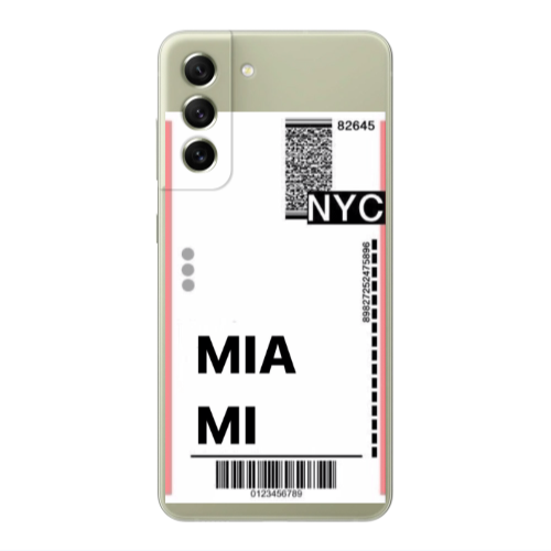 Samsung S21 PLUS Miami NYC Transparent Silicone TPU Θήκη