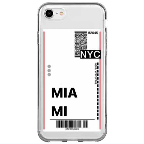 Apple iPhone 7 Miami NYC Transparent Silicone TPU Θήκη