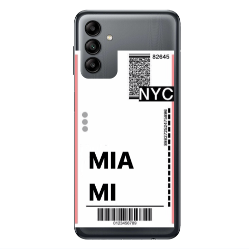 Samsung A04S Miami NYC Transparent Silicone TPU Θήκη