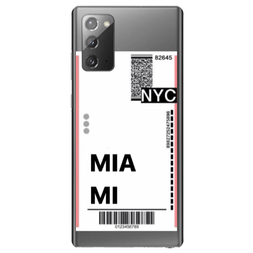 Samsung Note 20 Miami NYC Transparent Silicone TPU Θήκη