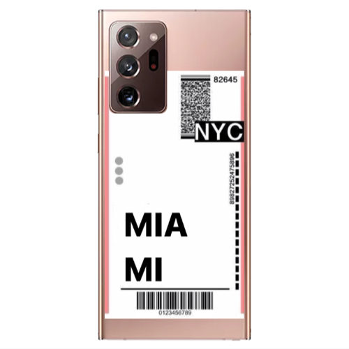 Samsung Note 20 Ultra Miami NYC Transparent Silicone TPU Θήκη