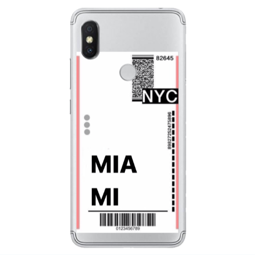 Xiaomi Redmi S2 Miami NYC Transparent Silicone TPU Θήκη