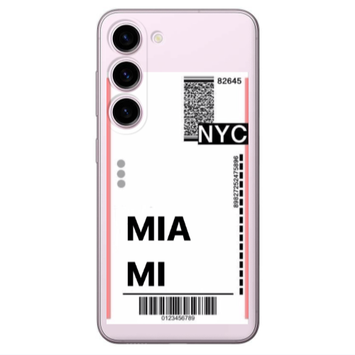 Samsung S23 Plus Miami NYC Transparent Silicone TPU Θήκη