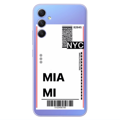 Samsung A34 Miami NYC Transparent Silicone TPU Θήκη