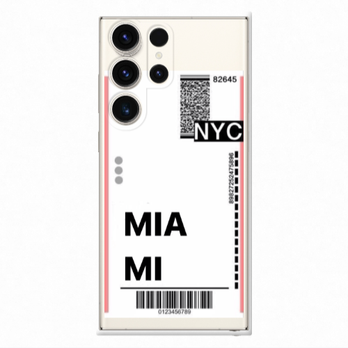 Samsung S23 Ultra Miami NYC Transparent Silicone TPU Θήκη