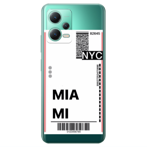 Xiaomi Redmi Note 12 Pro 5G Miami NYC Transparent Silicone TPU Θήκη
