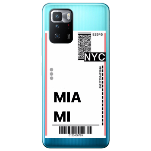 Xiaomi Poco X3 GT Miami NYC Transparent Silicone TPU Θήκη