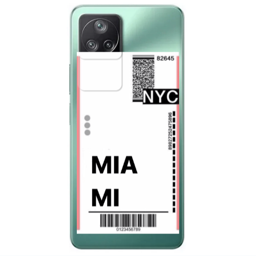 Xiaomi Poco F4 Miami NYC Transparent Silicone TPU Θήκη