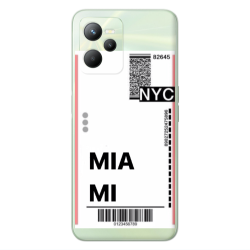 Realme C35 Miami NYC Transparent Silicone TPU Θήκη