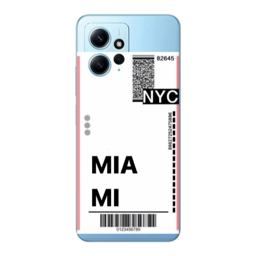 Xiaomi Redmi Note 12 4G Miami NYC Transparent Silicone TPU Θήκη