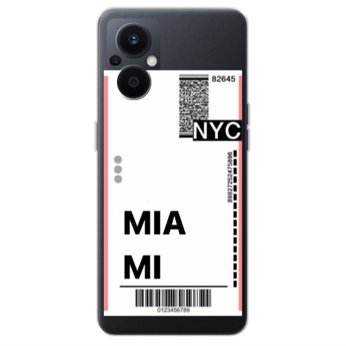 Oppo Reno 7 Lite Miami NYC Transparent Silicone TPU Θήκη
