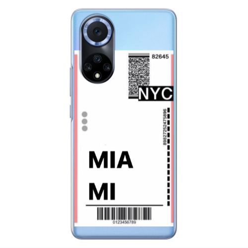 Huawei Nova 9 Miami NYC Transparent Silicone TPU Θήκη