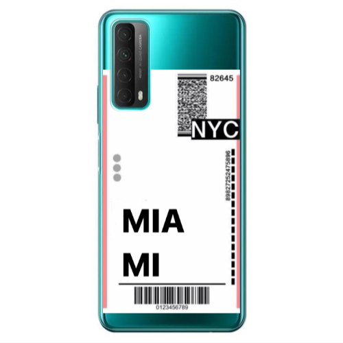 Huawei P Smart 2021 Miami NYC Transparent Silicone TPU Θήκη
