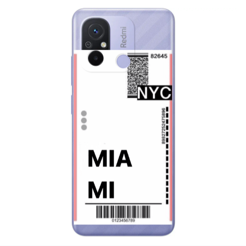 Xiaomi Redmi 12C Miami NYC Transparent Silicone TPU Θήκη