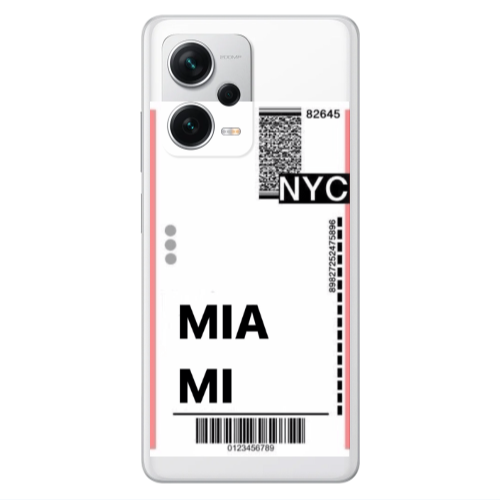 Xiaomi Redmi Note 12 5G Miami NYC Transparent Silicone TPU Θήκη
