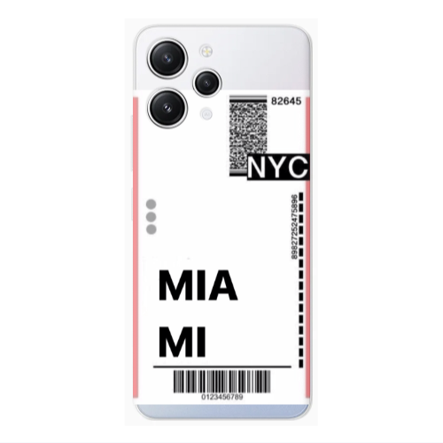 Xiaomi Redmi 12 Miami NYC Transparent Silicone TPU Θήκη