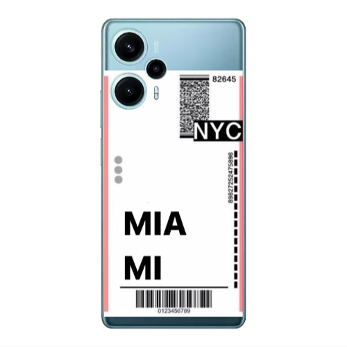 Xiaomi Poco F5 Miami NYC Transparent Silicone TPU Θήκη