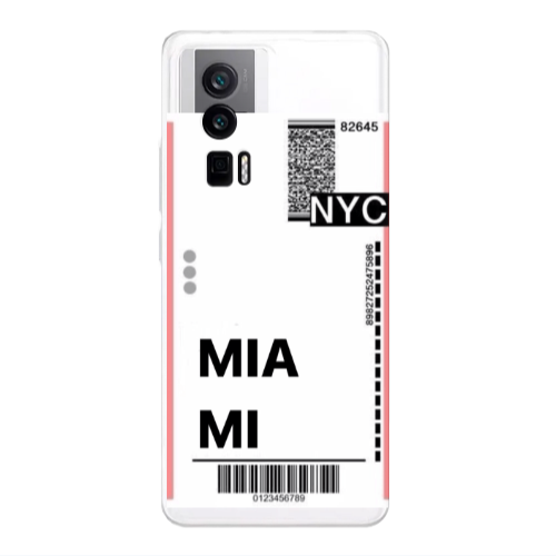 Xiaomi Poco F5 Pro Miami NYC Transparent Silicone TPU Θήκη