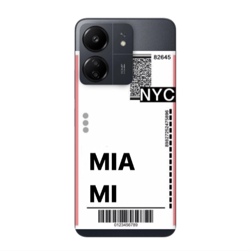Xiaomi Redmi 13C Miami NYC Transparent Silicone TPU Θήκη