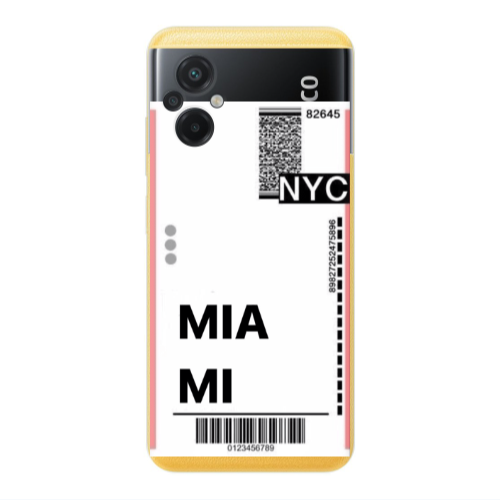 Xiaomi Poco M5 Miami NYC Transparent Silicone TPU Θήκη