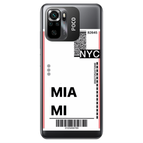 Xiaomi Poco M5 s Miami NYC Transparent Silicone TPU Θήκη