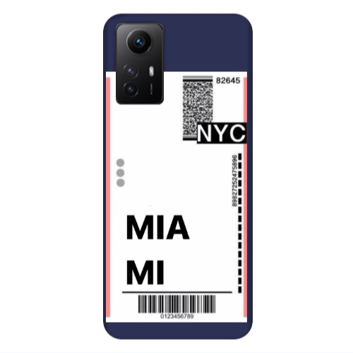 Xiaomi Redmi Note 12s Miami NYC Dark blue Colored Silicone TPU Θήκη