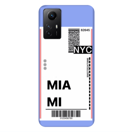 Xiaomi Redmi Note 12s Miami NYC Light Purple Colored Silicone TPU Θήκη