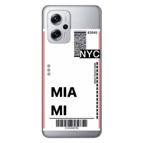 Xiaomi Poco X4 GT Miami NYC Transparent Silicone TPU Θήκη