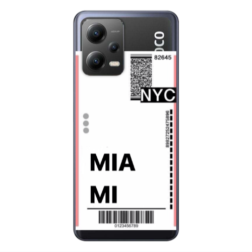 Xiaomi Poco X5 Miami NYC Transparent Silicone TPU Θήκη