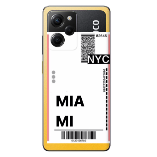 Xiaomi Poco X5 Pro Miami NYC Transparent Silicone TPU Θήκη