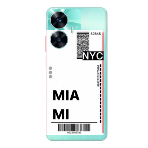 Realme C55 Miami NYC Transparent Silicone TPU Θήκη