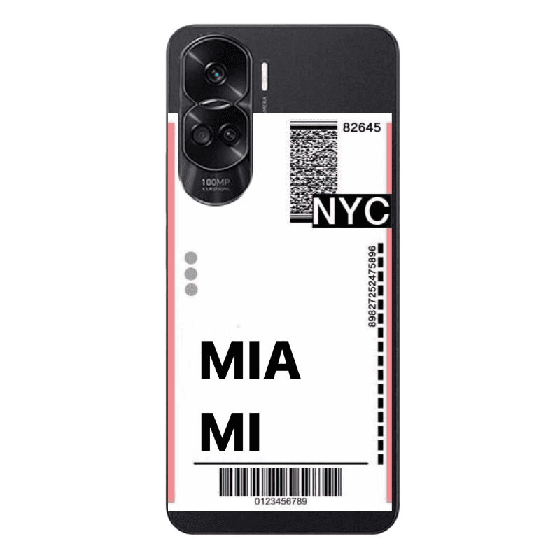 Honor 90 Lite 5G Miami NYC Transparent Silicone TPU Θήκη