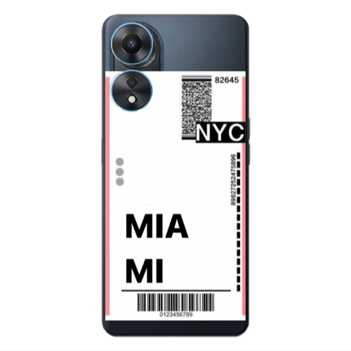 Oppo A 98 Miami NYC Transparent Silicone TPU Θήκη