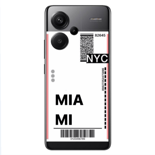 Xiaomi Redmi Note 13 Pro+ 5G  Miami NYC Transparent Silicone TPU Θήκη