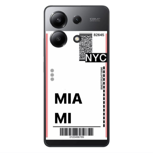 Xiaomi Redmi Note 13 4G Miami NYC Transparent Silicone TPU Θήκη