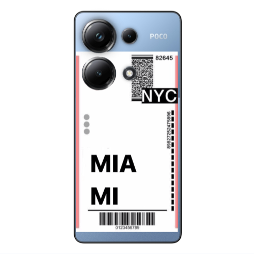 Xiaomi Poco M6 Pro 4G Miami NYC Transparent Silicone TPU Θήκη