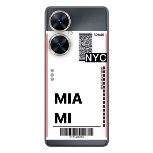 Huawei Nova 11i Miami NYC Transparent Silicone TPU Θήκη