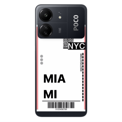 Xiaomi Poco C65 Miami NYC Transparent Silicone TPU Θήκη