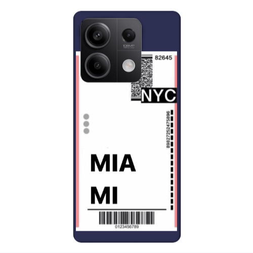 Xiaomi Redmi Note 13Pro 5G Miami NYC Dark blue Colored Silicone TPU Θήκη