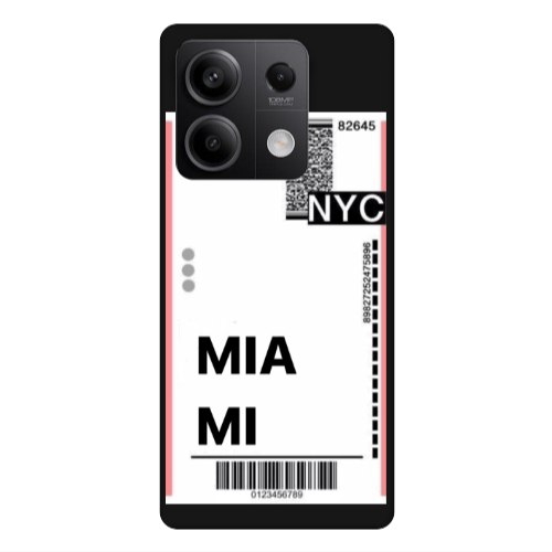 Xiaomi Redmi Note 13Pro 5G Miami NYC Black Colored Silicone TPU Θήκη