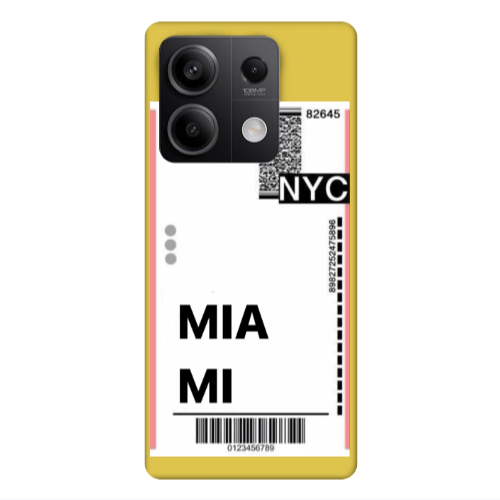 Xiaomi Redmi Note 13Pro 5G Miami NYC Yellow Colored Silicone TPU Θήκη