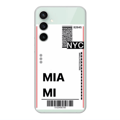 Samsung S24 FE Miami NYC Transparent Silicone TPU Θήκη