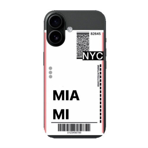 Apple Iphone 16 Miami NYC Transparent Silicone TPU Θήκη
