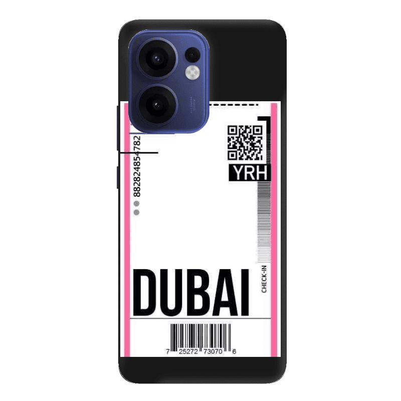 Oppo Reno13 FS Dubai YRH Black Colored Silicone TPU Θήκη