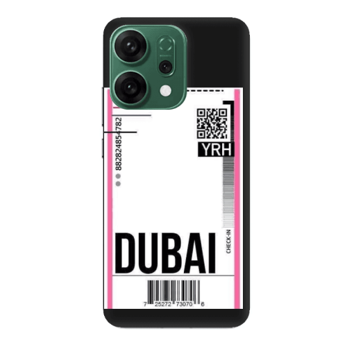 Oppo RENO 14 Dubai YRH Black Colored Silicone TPU Θήκη