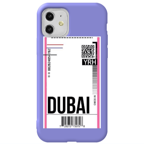 Apple iPhone 11  Dubai YRH Purple Colored Silicone TPU Θήκη