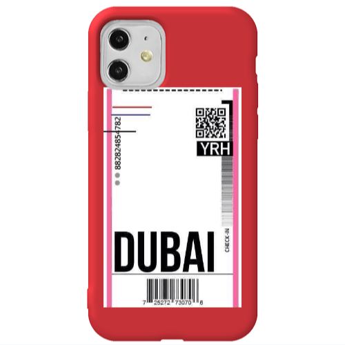 Apple iPhone 11  Dubai YRH Red Colored Silicone TPU Θήκη