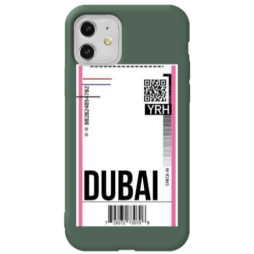 Apple iPhone 11  Dubai YRH Dark Green Colored Silicone TPU Θήκη