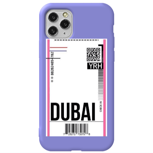 Apple iPhone 11 Pro Dubai YRH Purple Colored Silicone TPU Θήκη