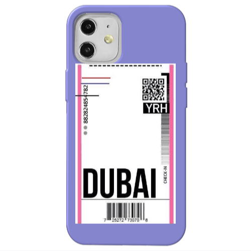 Apple iPhone 12 Dubai YRH Purple Colored Silicone TPU Θήκη